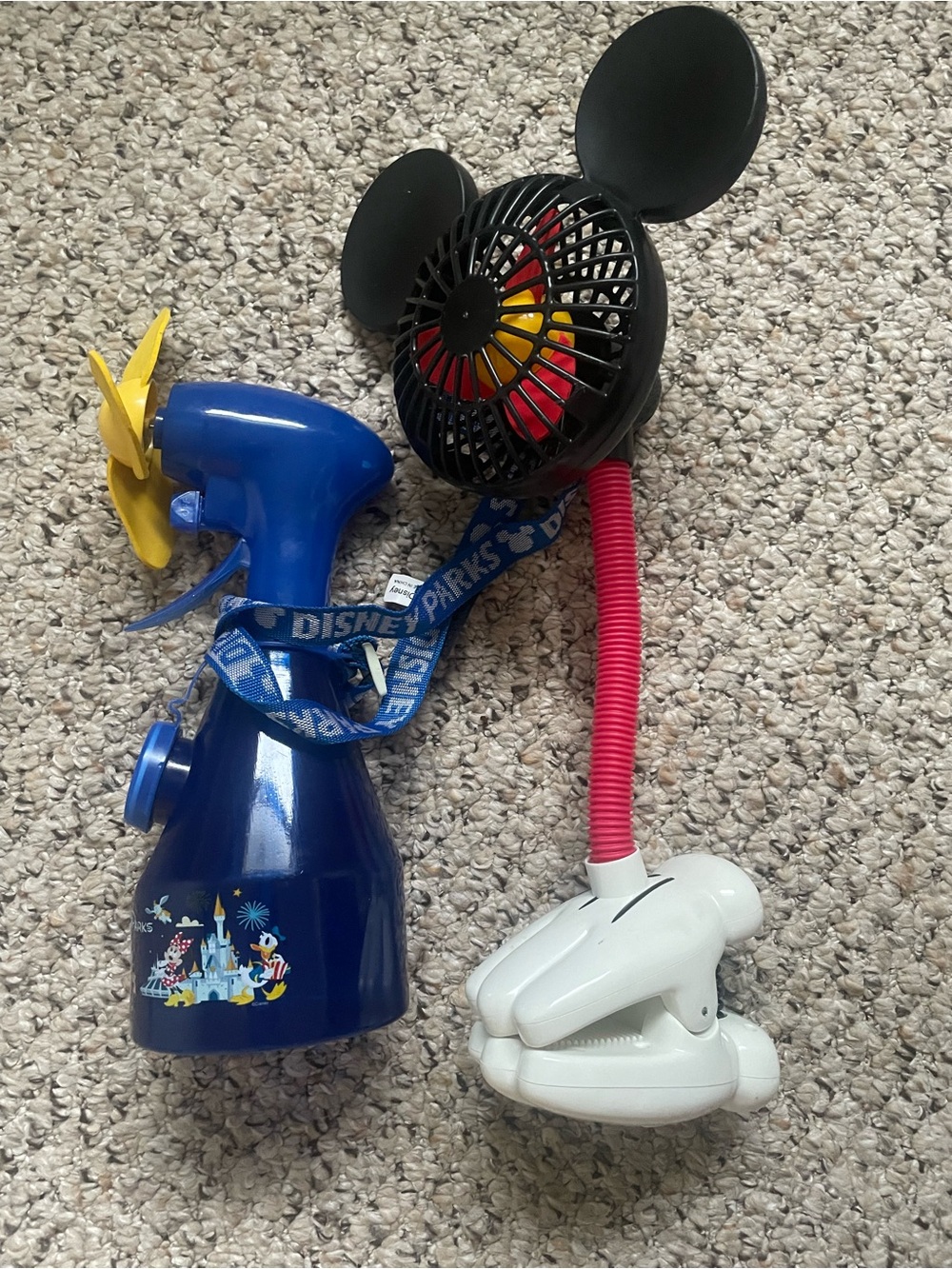 Disney Blue Spray Fan with Clip